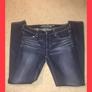 AMERICAN EAGLE OUTFITTERS Dark Blue Jegging Jeans